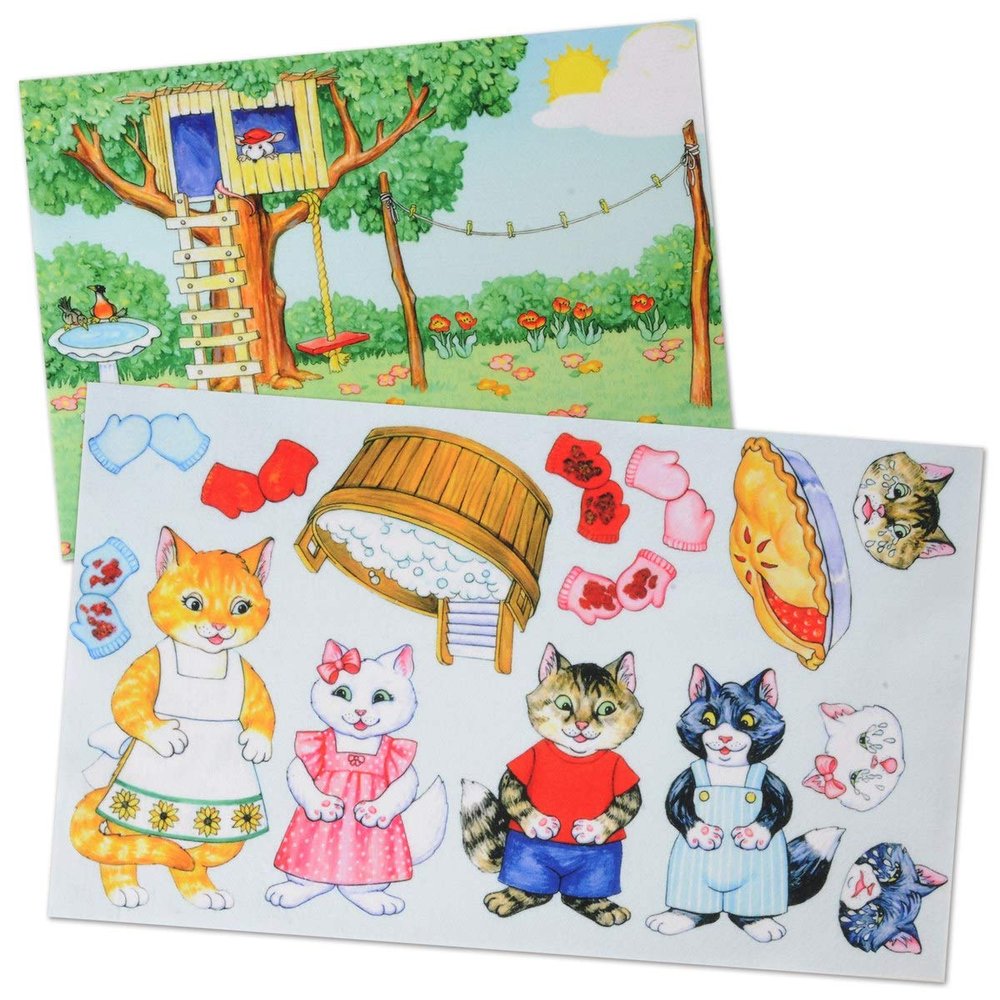 The Three Little Kittens Who Lost Their Mittens Felt Figure and Flannel Board Set