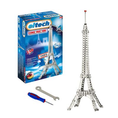 Eitech Landmark Series Eiffel Tower Construction Set & Educational Toy - Intro to Engineering & STEM Learning with 250 Pieces - Promotes Innovation, Creativity, and Cognitive Development