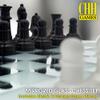 Avant-Garde Black Frosted Glass Chess Set with Mirror Board view 2