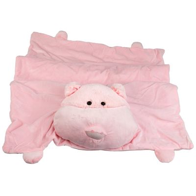 Kole Imports Animal World - Pig Children's Slumber Mat - Light Pink