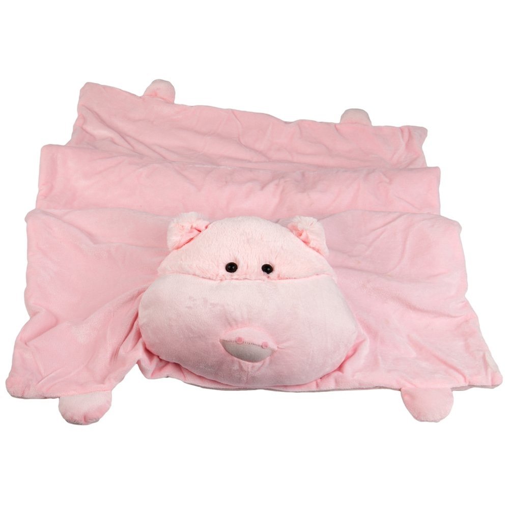 Kole Imports Animal World - Pig Children's Slumber Mat - Light Pink