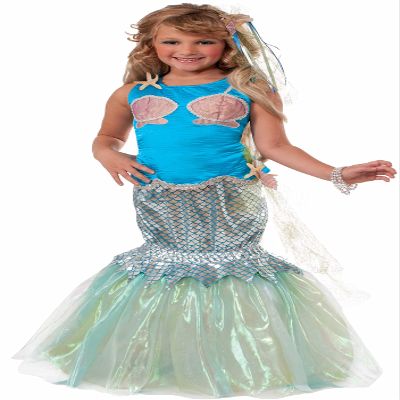 Forum Novelties Girl's Designer Collection Deluxe Mermaid Child Costume, Large