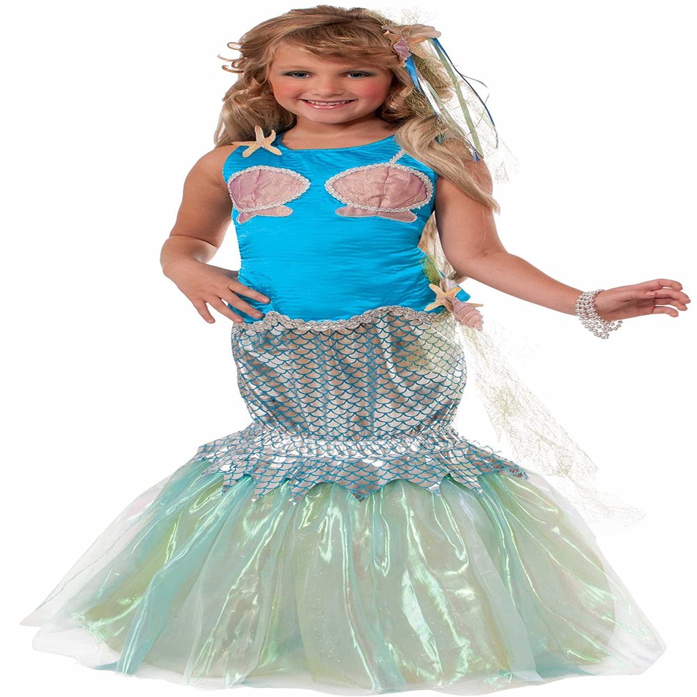 Forum Novelties Girl's Designer Collection Deluxe Mermaid Child Costume, Large