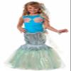 Forum Novelties Girl's Designer Collection Deluxe Mermaid Child Costume, Small view 1