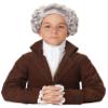 California Costumes Boys Colonial Man Wig Child White view 1