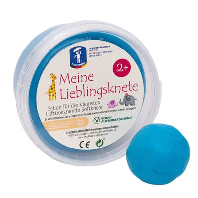Feuchtmann 628 1518-8 628.1518-1 My Favourite EDU Edition, Children's Blue, 500 g Tub, Air-Drying Modelling Clay, from 2 Years