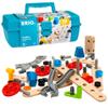 BRIO Builder Starter Set 34586 - Comprehensive 49 Piece STEM Building Set - Enhanced with Wood and Plastic Pieces - Ideal Learning Toy for Kids Aged 3 and Up - MESH Accredited view 1