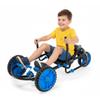 YBIKE Explorer Pedal Car - 3-Wheel Go Kart for Kids, Ride On Toys for Girls and Boys, Ages 4 & Up, Steer with Handles, Adjustable Frame & Seat, Up to 155 lbs, Blue & Black view 1