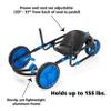 YBIKE Explorer Pedal Car - 3-Wheel Go Kart for Kids, Ride On Toys for Girls and Boys, Ages 4 & Up, Steer with Handles, Adjustable Frame & Seat, Up to 155 lbs, Blue & Black view 3