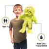 14" Green Monster, Hand Puppet view 2