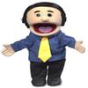 14" George, Peach Dad/Businessman, Hand Puppet view 1