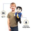 14" George, Peach Dad/Businessman, Hand Puppet view 2
