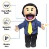 14" George, Peach Dad/Businessman, Hand Puppet view 3
