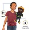14" Fireman, Black Male, Hand Puppet view 2