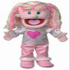14" Kimmie, Pink Girl, Hand Puppet view 1
