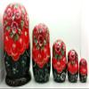 BuyRussianGifts Fairy Tale Nutcracker Russian Nesting Doll Hand Painted 5 Piece Stacking Set view 4