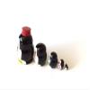 1.25" Tall Penguin Mini Nesting Dolls Russian Hand Carved Hand Painted 5 Piece Matryoshka Set view 3