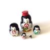 1.25" Tall Penguin Mini Nesting Dolls Russian Hand Carved Hand Painted 5 Piece Matryoshka Set view 4