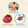 B. toys LucKeys Pretend Play Keys 4 Textured Toy Keys for Babies & Toddlers Flashlight & Car Sounds 10+ Months view 4