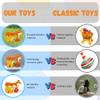 Big & Little Fox Push Toy by Jack Rabbit Creations- 2 in 1 Wooden Roller Animals- Pull STEM Toys for Toddlers Develops Coordination and Fine Motor Skills- Ages 18 Months+ view 3