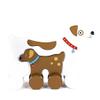 Jack Rabbit Creations Inc Big & Little Wooden Push Toy Dog view 1