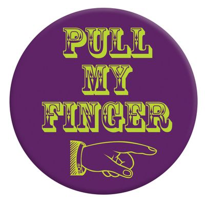 Funny Badge Pull My Finger By Brainbox Candy
