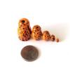 BuyRussianGifts 1.25" Tall MINI Giraffe Hand Painted Nesting Doll Signed view 1