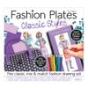 Fashion Plates Classic  Girls Fashion, Mix-and-Match Drawing Kit, Arts and Crafts, Coloring, Art Supplies, Craft Supplies, Stencils, Crayons Included, Create Your Own Fashion Designs, Ages 6+ view 1
