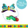 KIDS PREFERRED World of Eric Carle, The Very Hungry Caterpillar Butterfly Reversible Stuffed Animal Plush Toy, 16",Green view 2