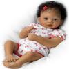 The Ashton-Drake Galleries Interactive African American Black Baby Doll, Lifelike & Touch Activated Cooing, Sweet Butterfly Kisses, 19 inches, Pink view 1