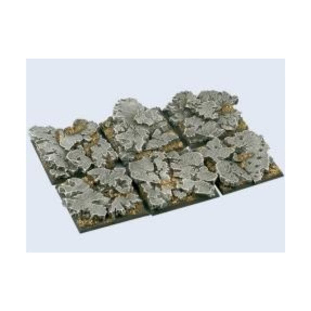 Battle Ruins Bases 40x40mm (2)