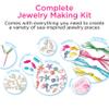 Creativity for Kids Mermaid Jewelry - String Mermaid Beads, Create 8 Jewelry Pieces - Great for Beginners view 3
