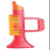 VEDES Grohandel GmbH - Ware Boogie Bee Trumpet, Red, 27 cm, W135 x H395 mm view 2