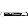 GUND Grumpy Cat Meme I Had Fun Once Lanyard and Carbiner, 8" view 1