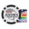 Custom 8 Stripe Poker Chips - Full Color Imprint - 500 Qty. view 1
