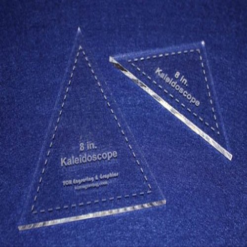 2 Pc Kaleidoscope Set 8 Inch 1/4 Inch for 8 Inch Finished Square W/Seam Allowance