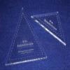 2 Pc Kaleidoscope Set 8 Inch 1/4 Inch for 8 Inch Finished Square W/Seam Allowance view 1