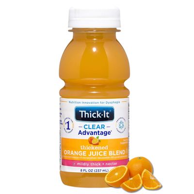 Thick-It Clear Advantage Mildly Thick Orange Juice, 8 oz, 24 Pack