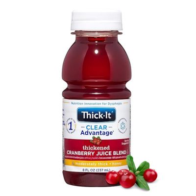Thick-It Clear Advantage Moderately Thick Cranberry Juice, 8 oz, 24 Pack