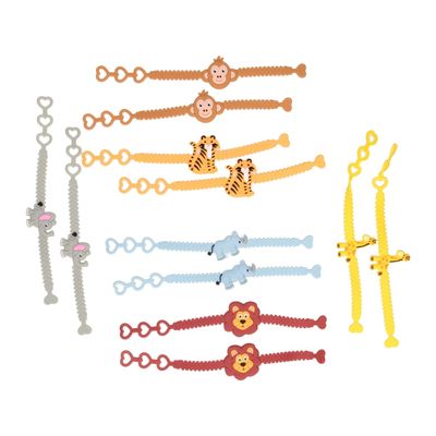 12 Silicone Bracelets - I Love You - Party Bag Children's Birthday Party Bag