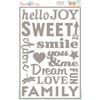 Hazel and Ruby 12 x 8-inch Everyday Words Stencil Mask view 1