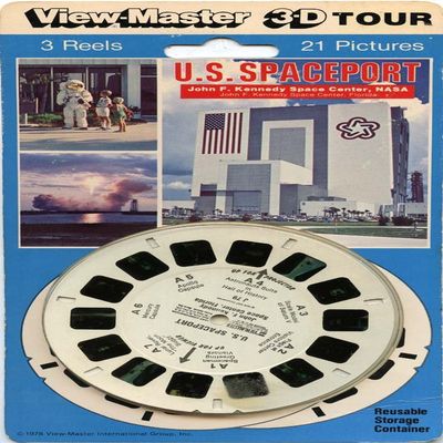 US Spaceport, JFK Space Center Florida NASA - Classic ViewMaster - 3 Reels on Card- New