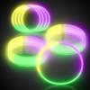 Windy City Novelties 22 Glow Stick Necklaces  50 Pack for Summer Parties, Camping & July 4th Celebrations (Yellow/Purple/Green) view 2
