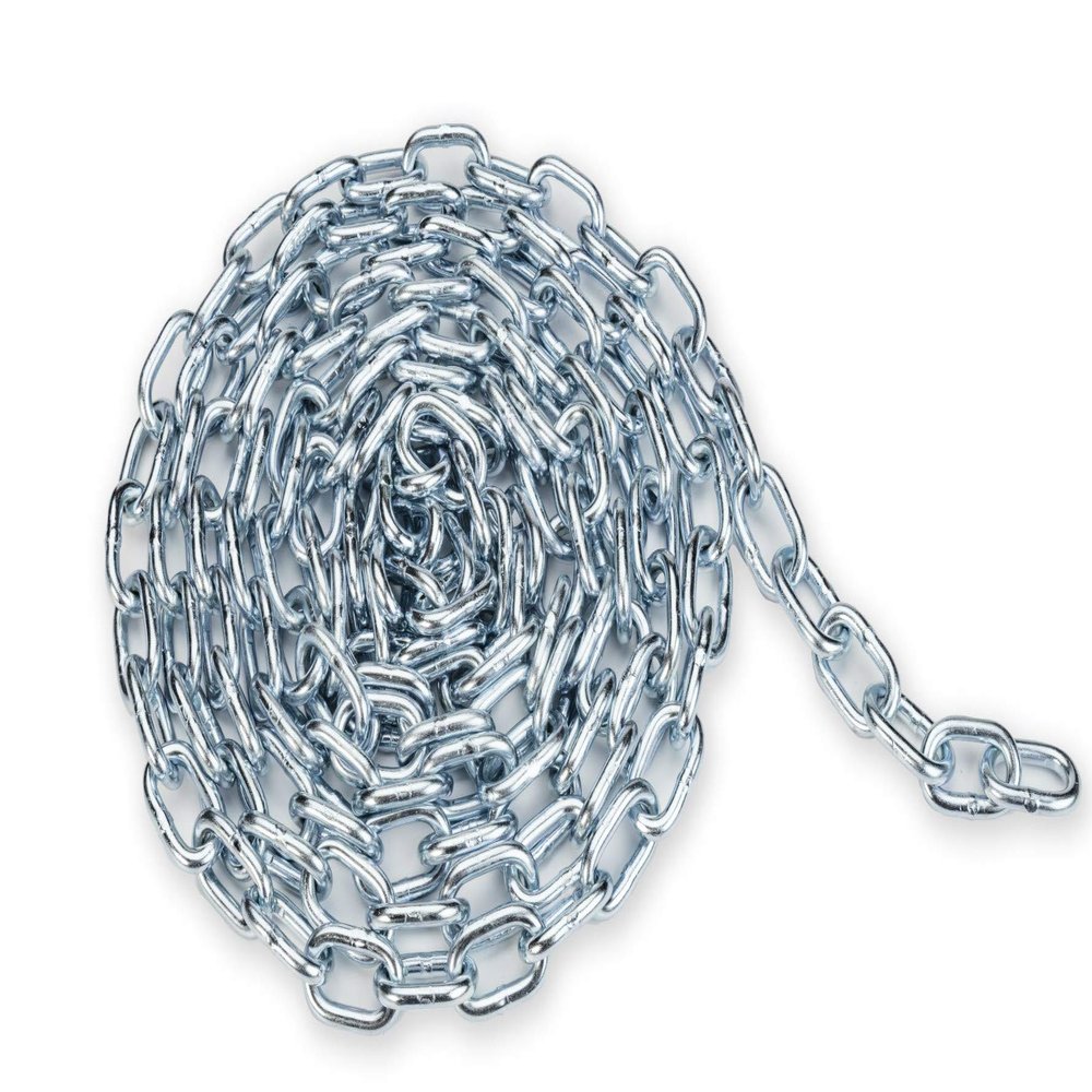 3/16" Commercial Playground Swing Chain - Silver Shield Swing Chain - Bulk 125' - Zinc Coated - Heavy Duty