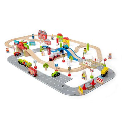 Bigjigs Rail City Road and Railway Set