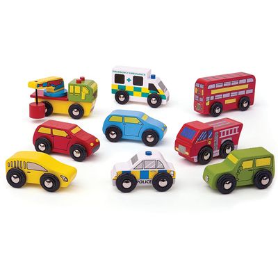 Bigjigs Rail Wooden Vehicle Pack