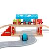 Bigjigs Rail, Overground Station, Wooden Toys, Wooden Train Shed, Train Toys, for 3 4 5 Year Olds view 4