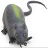 13cm Rubber Stretchy Rat with Long Tail - Halloween - Novelty Toys (HL17) [Toy] view 3