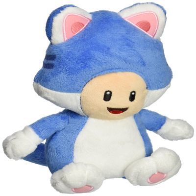 Little Buddy 1374 Super Mario Neko Cat Toad Plush, 7"
