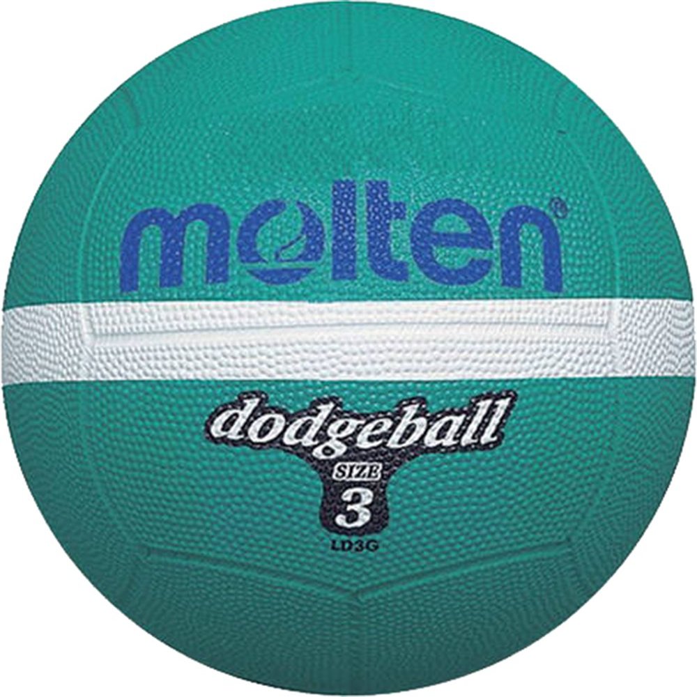 Molten Green Rubber Dodgeball (Green - Size 3), One Size